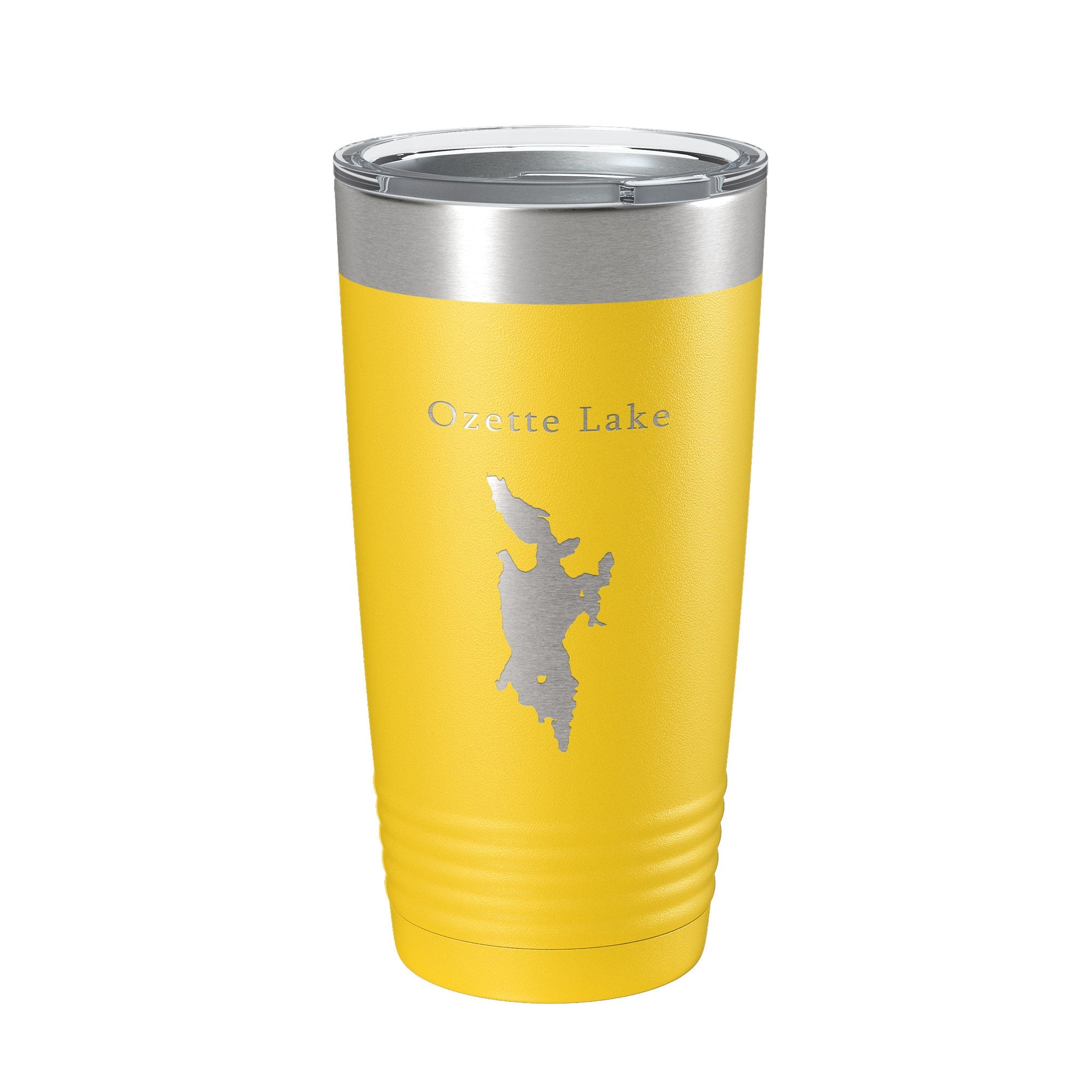 Ozette Lake Map Tumbler Travel Mug Insulated Laser Engraved Coffee Cup Washington 20 oz