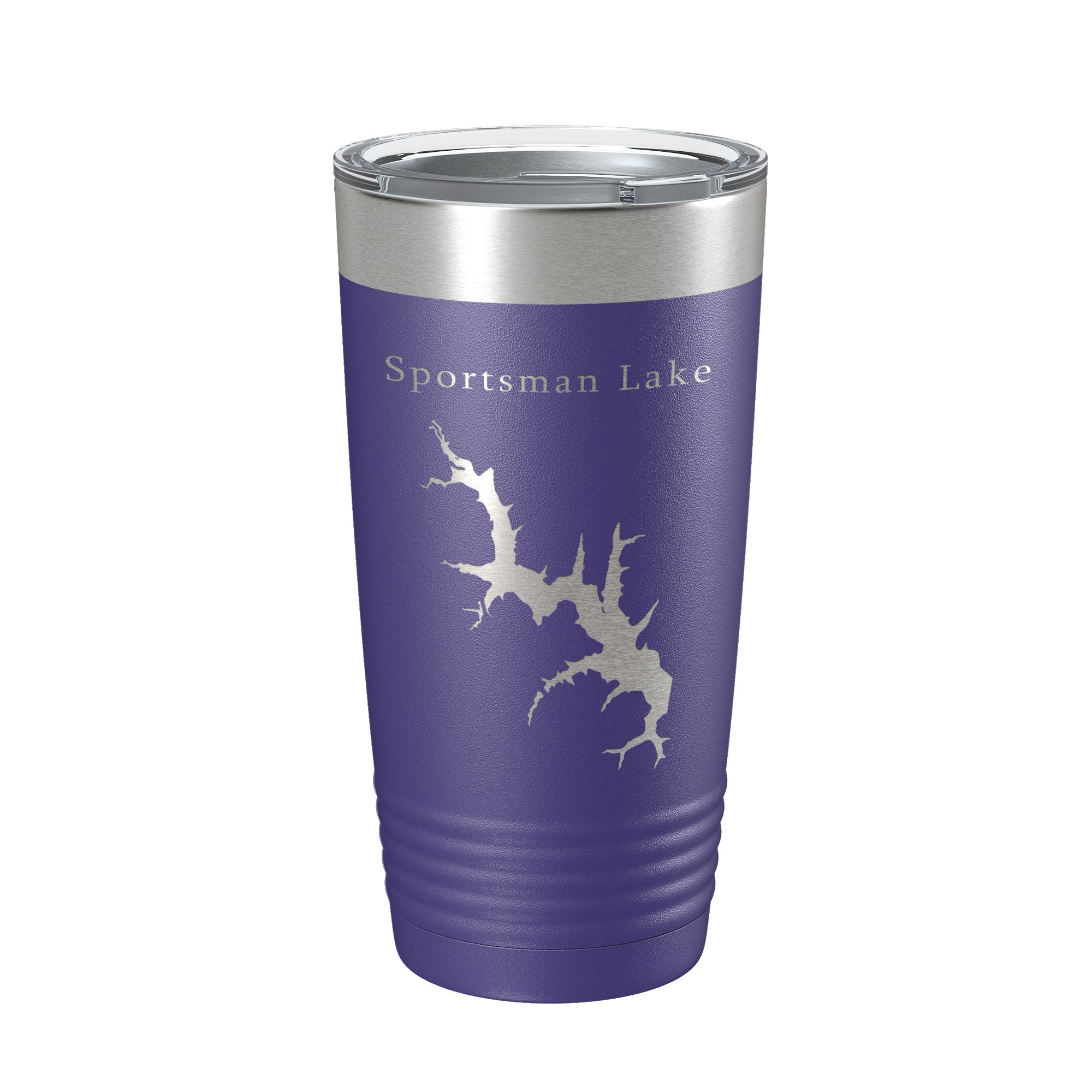 Sportsman Lake Map Tumbler Travel Mug Insulated Laser Engraved Coffee Cup Oklahoma 20 oz