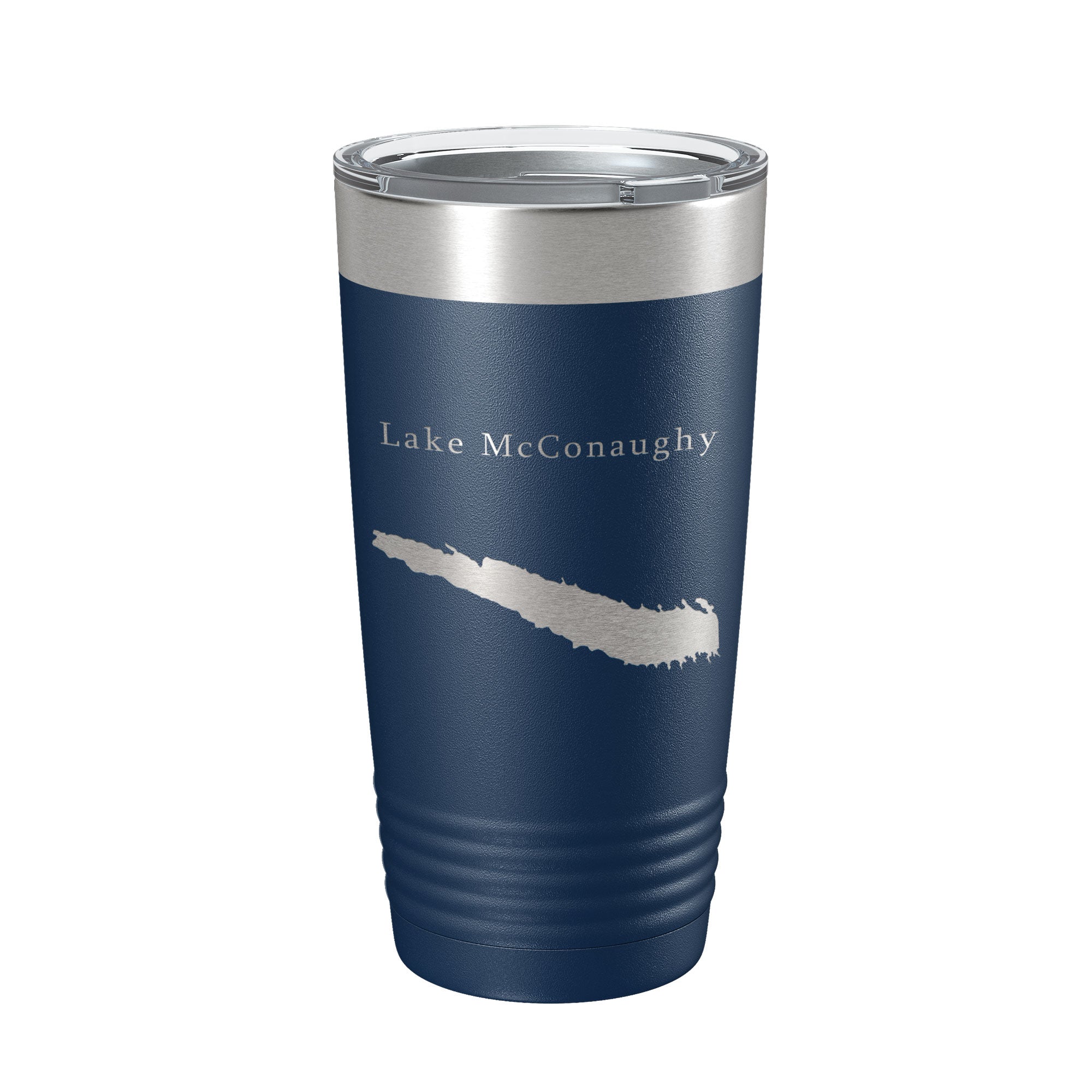 Lake McConaughy Map Tumbler Travel Mug Insulated Laser Engraved Coffee Cup Nebraska 20 oz