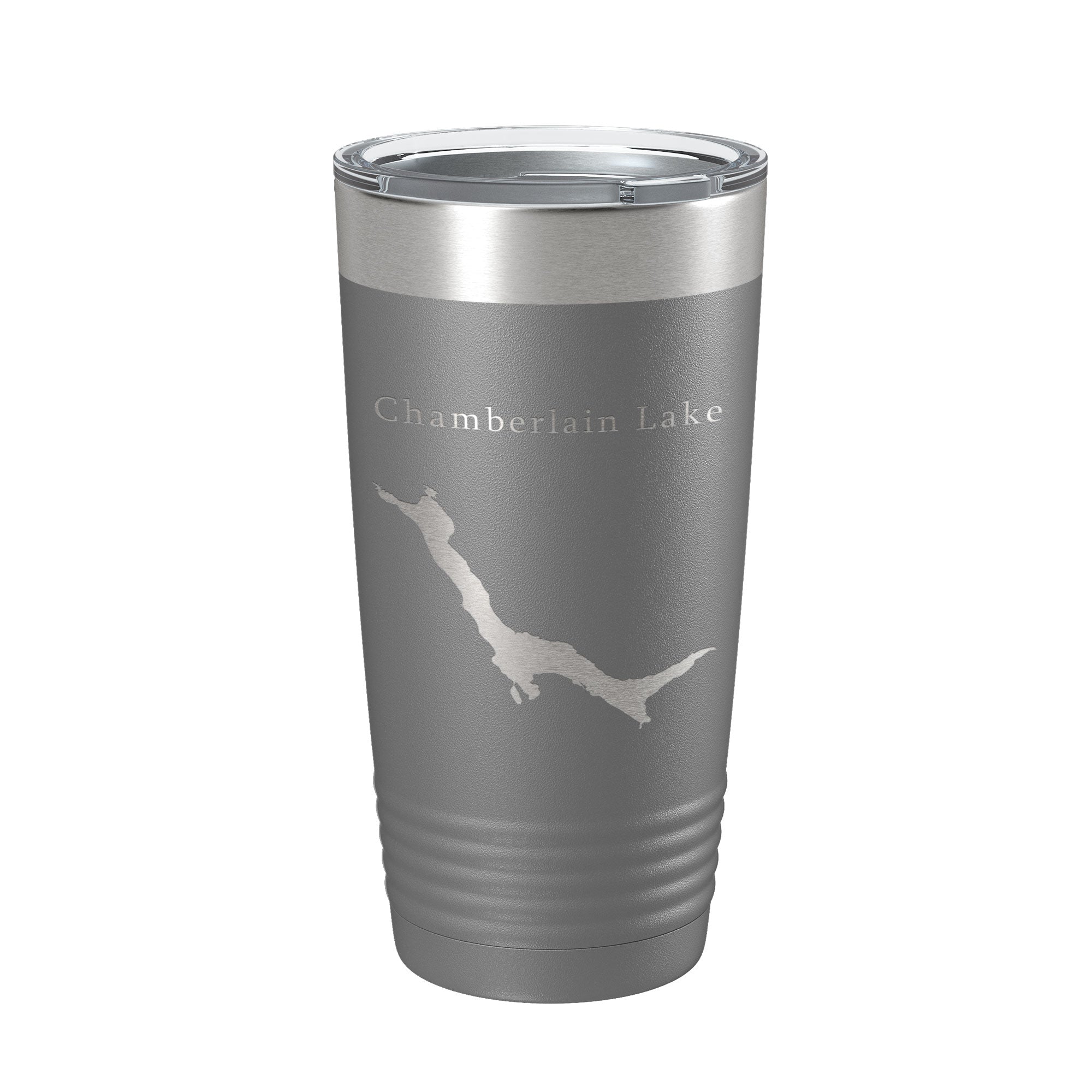 Chamberlain Lake Map Tumbler Travel Mug Insulated Laser Engraved Coffee Cup Maine 20 oz