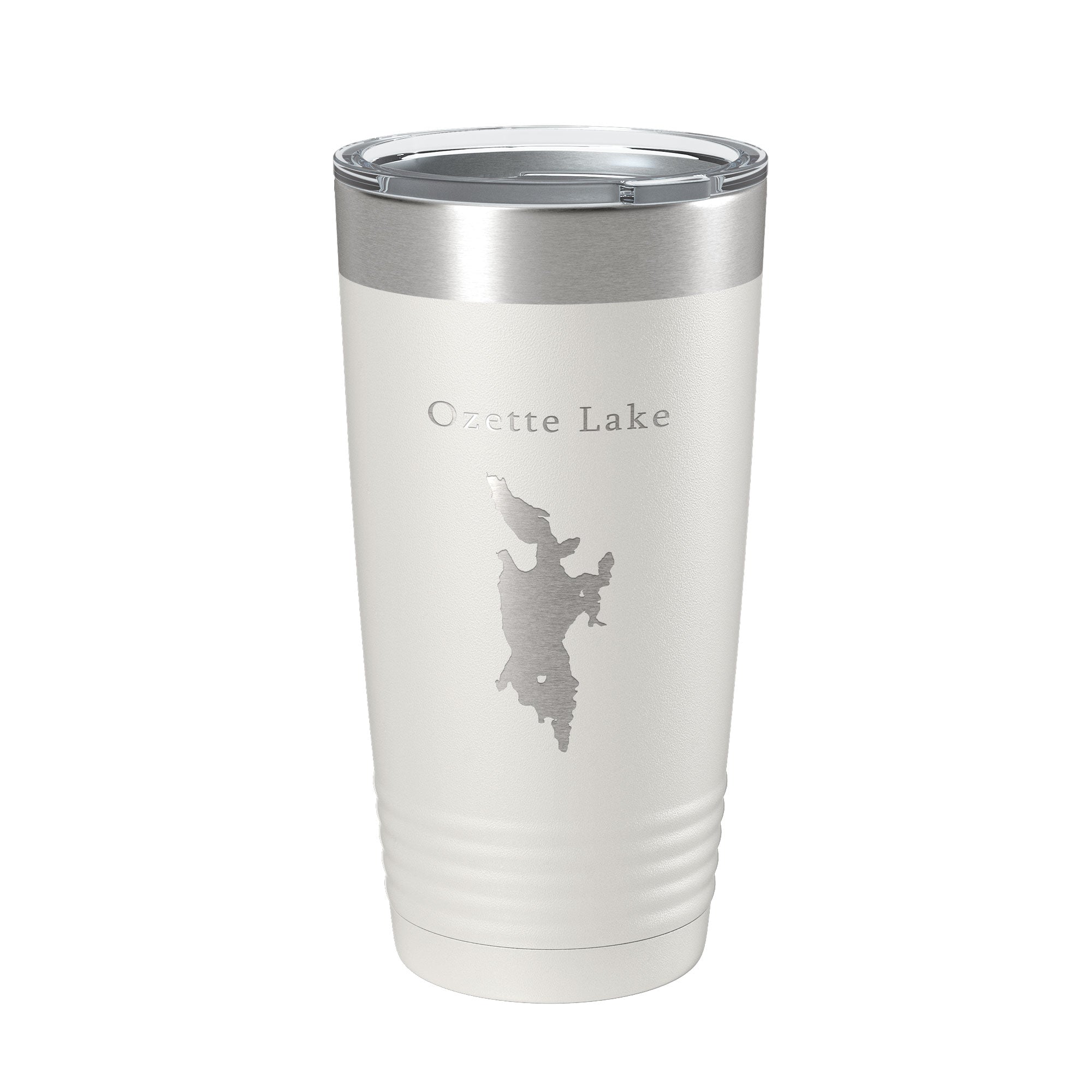 Ozette Lake Map Tumbler Travel Mug Insulated Laser Engraved Coffee Cup Washington 20 oz