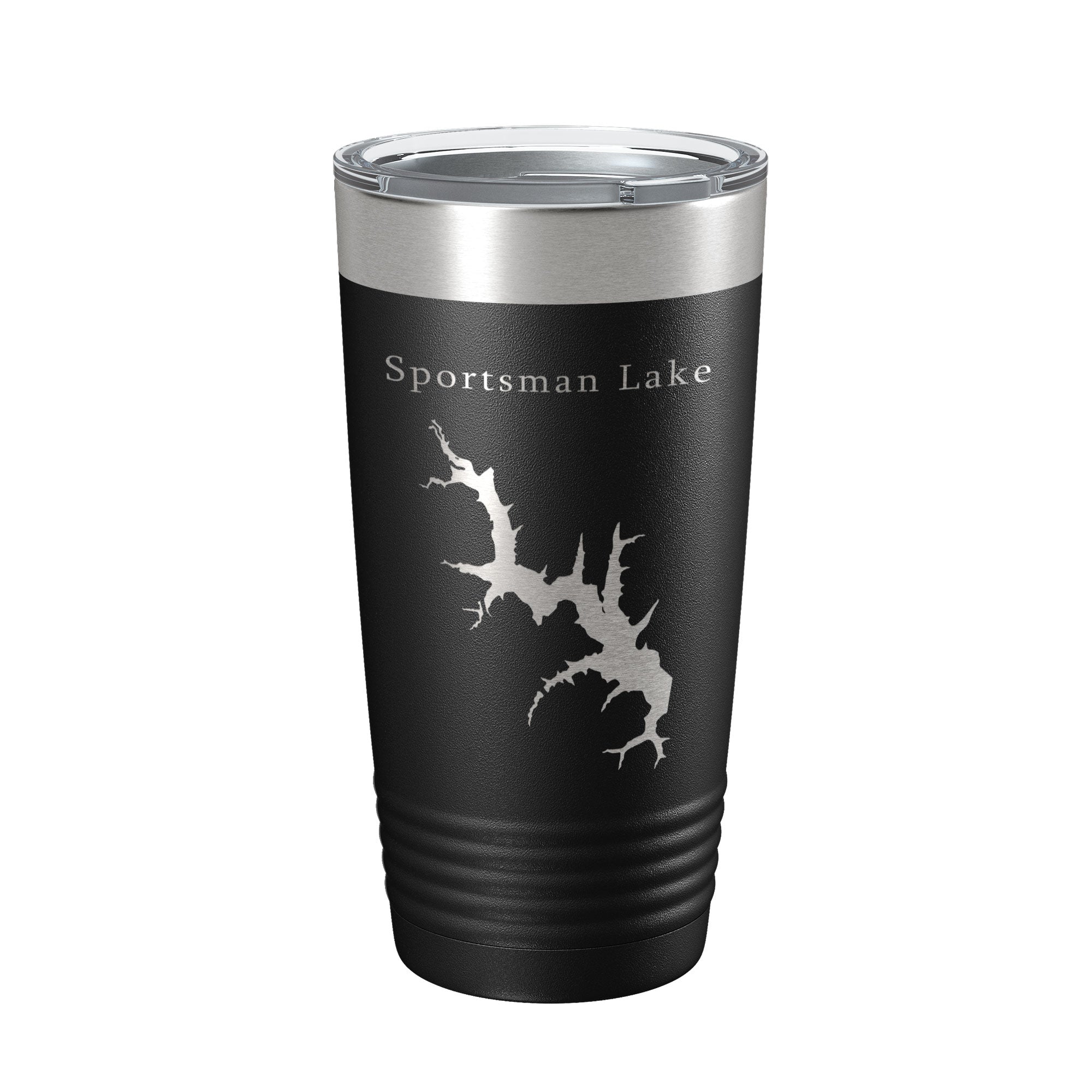 Sportsman Lake Map Tumbler Travel Mug Insulated Laser Engraved Coffee Cup Oklahoma 20 oz