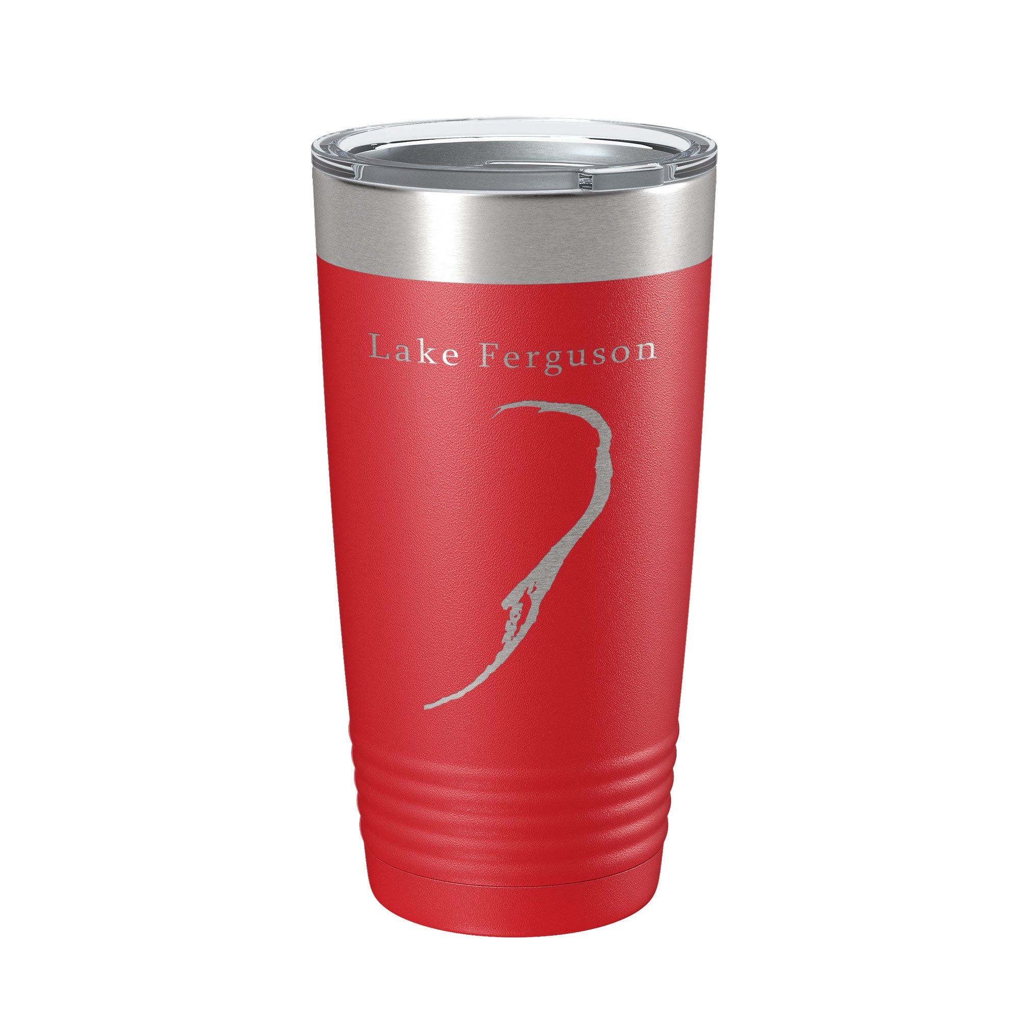 Lake Ferguson Map Tumbler Travel Mug Insulated Laser Engraved Coffee Cup Arkansas Mississippi 20 oz
