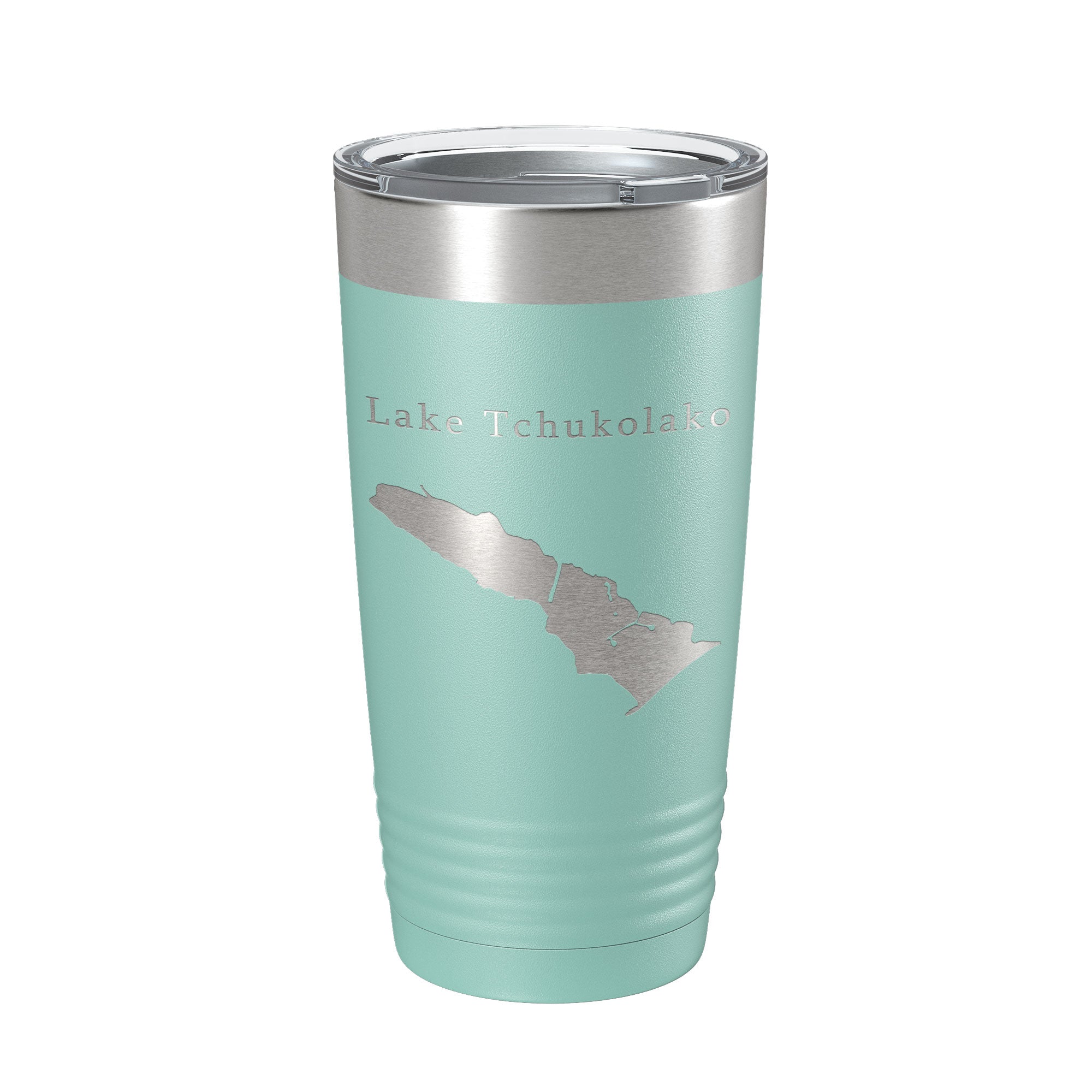 Lake Tchukolako Map Tumbler Travel Mug Insulated Laser Engraved Coffee Cup Georgia 20 oz