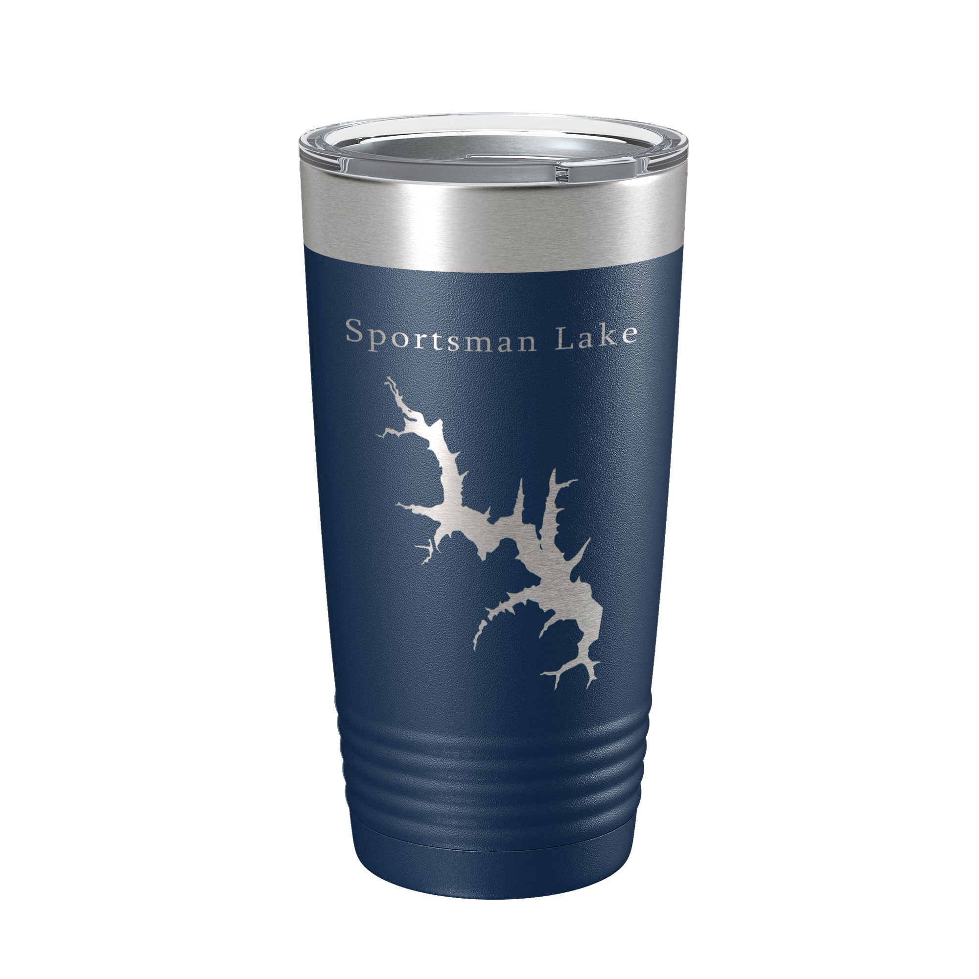 Sportsman Lake Map Tumbler Travel Mug Insulated Laser Engraved Coffee Cup Oklahoma 20 oz