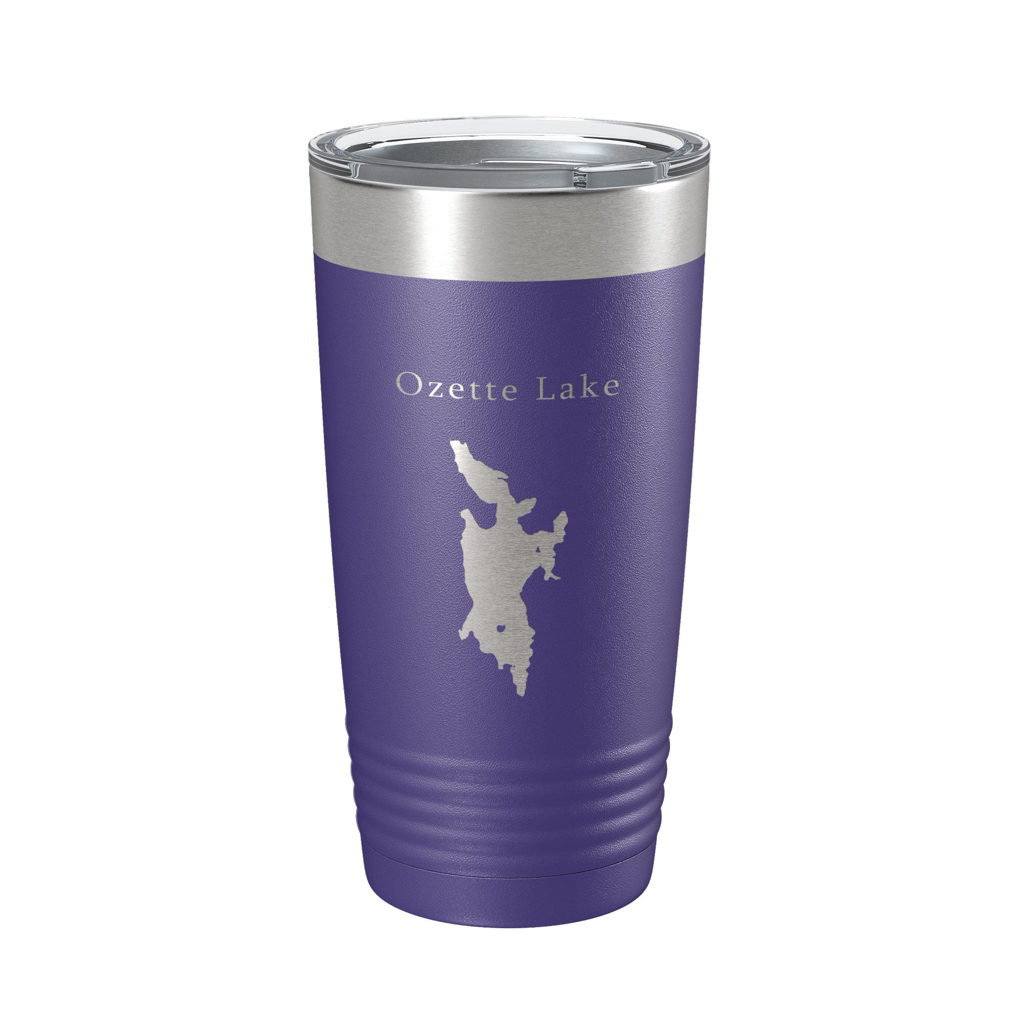 Ozette Lake Map Tumbler Travel Mug Insulated Laser Engraved Coffee Cup Washington 20 oz