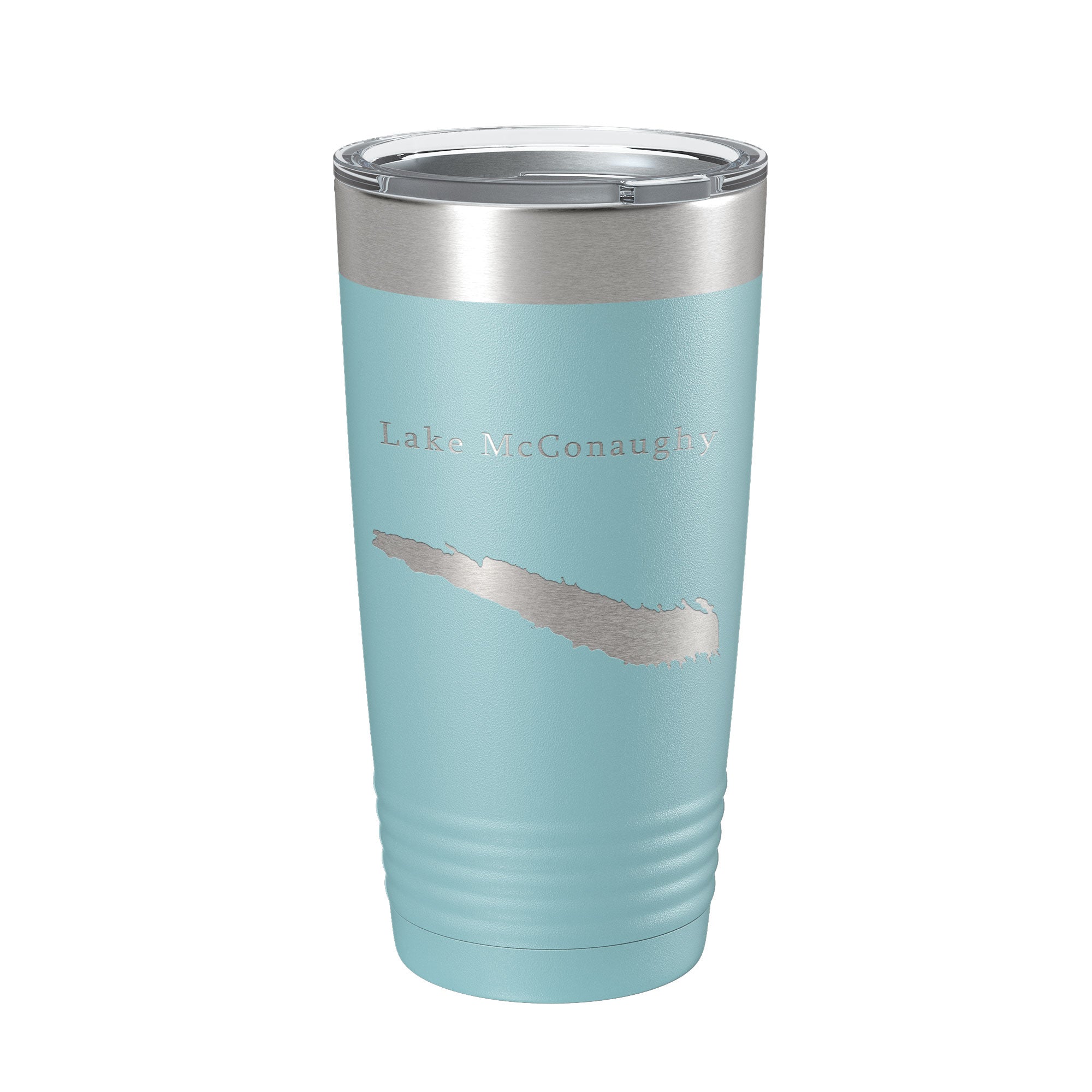 Lake McConaughy Map Tumbler Travel Mug Insulated Laser Engraved Coffee Cup Nebraska 20 oz