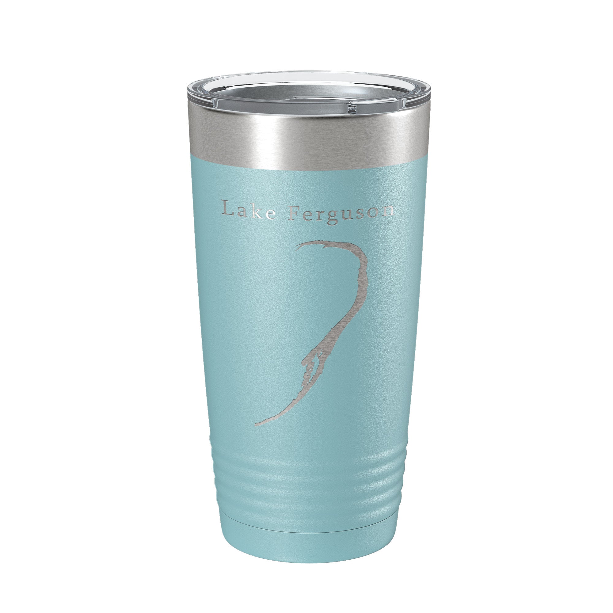 Lake Ferguson Map Tumbler Travel Mug Insulated Laser Engraved Coffee Cup Arkansas Mississippi 20 oz