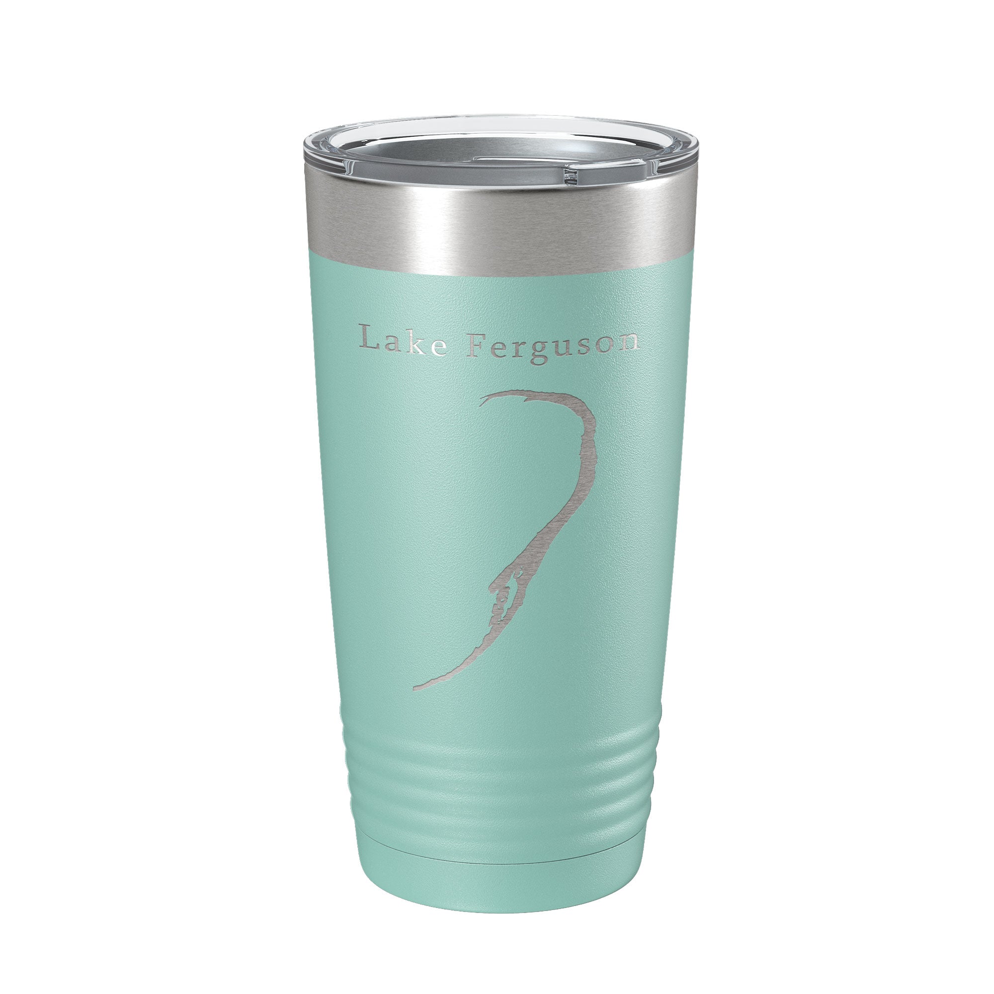Lake Ferguson Map Tumbler Travel Mug Insulated Laser Engraved Coffee Cup Arkansas Mississippi 20 oz