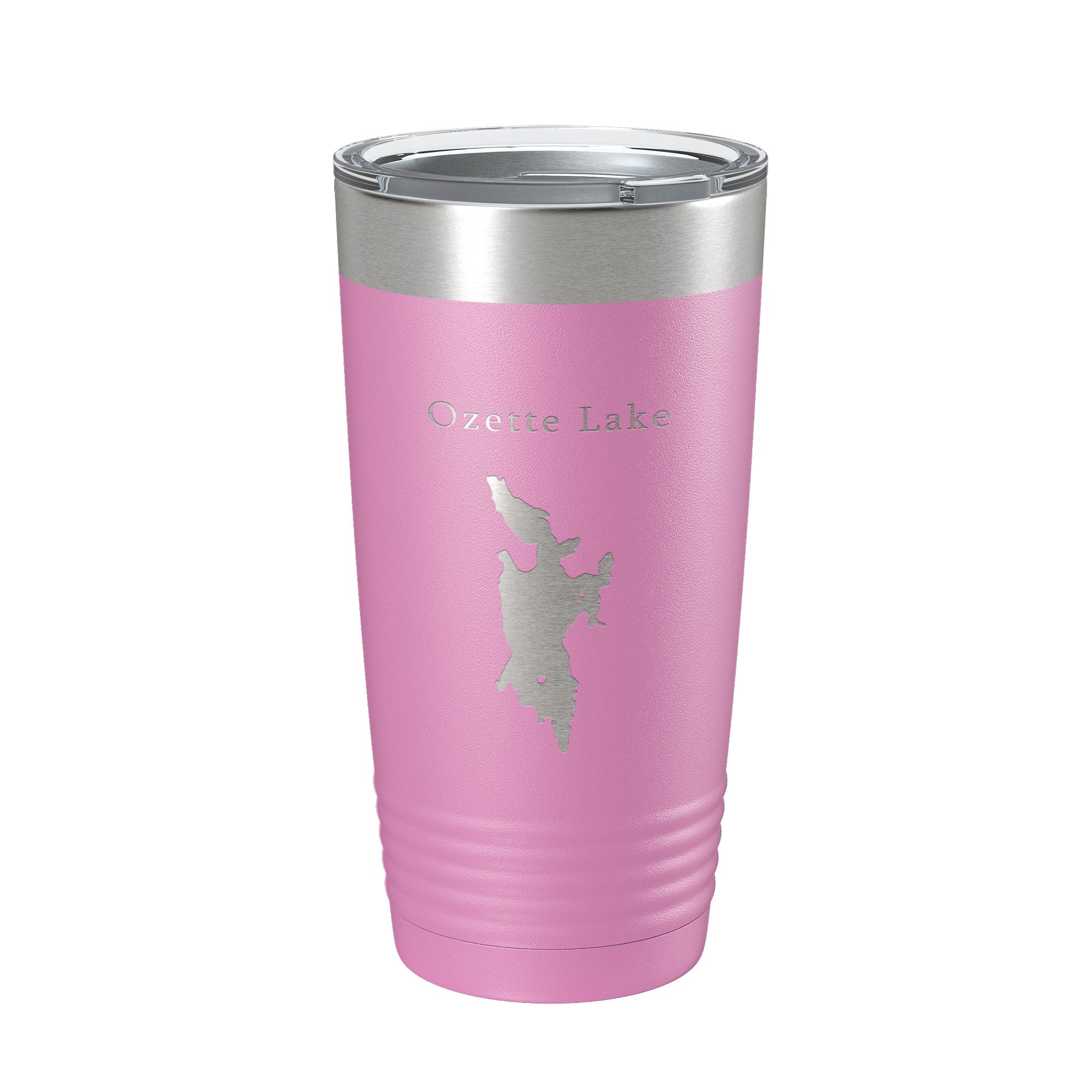 Ozette Lake Map Tumbler Travel Mug Insulated Laser Engraved Coffee Cup Washington 20 oz