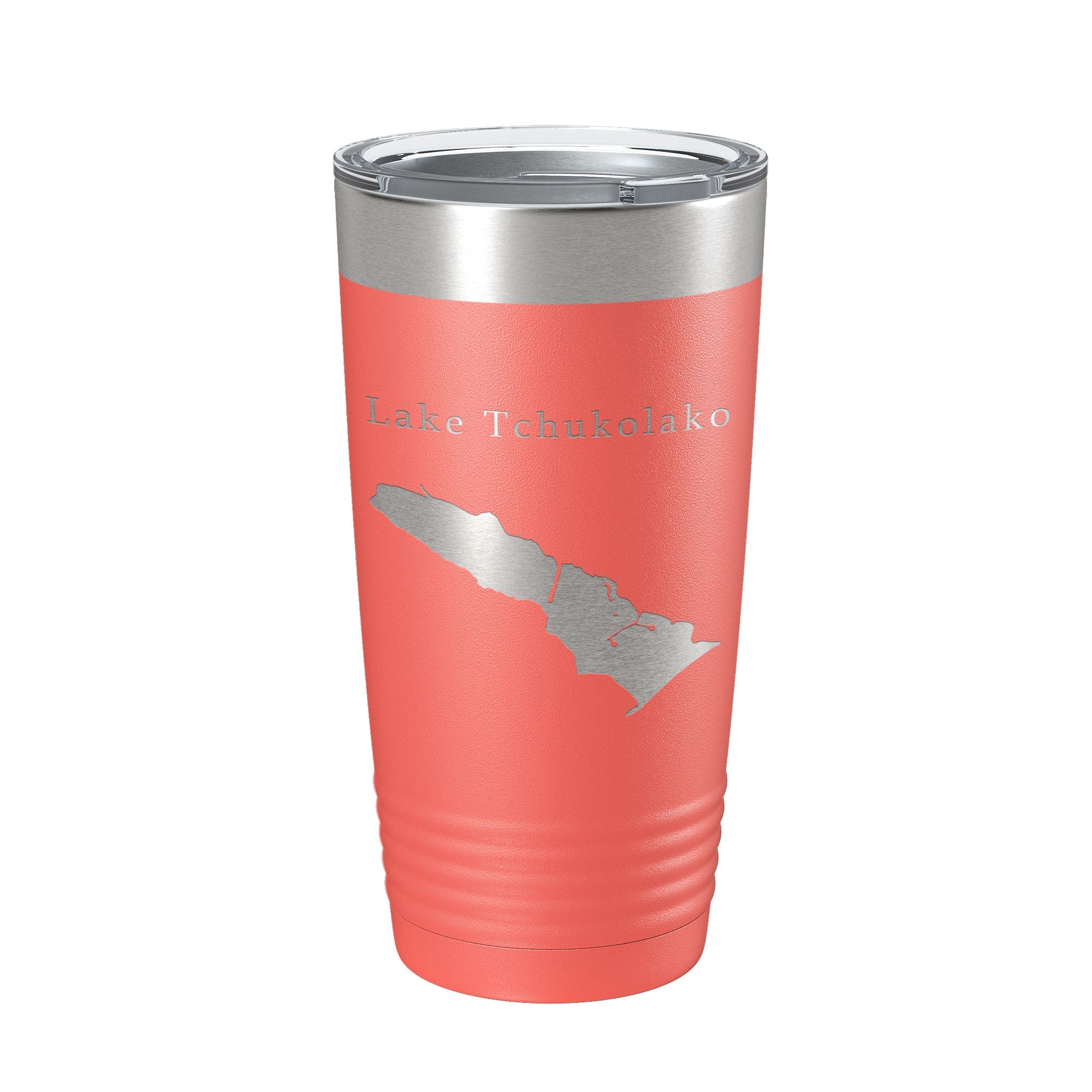 Lake Tchukolako Map Tumbler Travel Mug Insulated Laser Engraved Coffee Cup Georgia 20 oz
