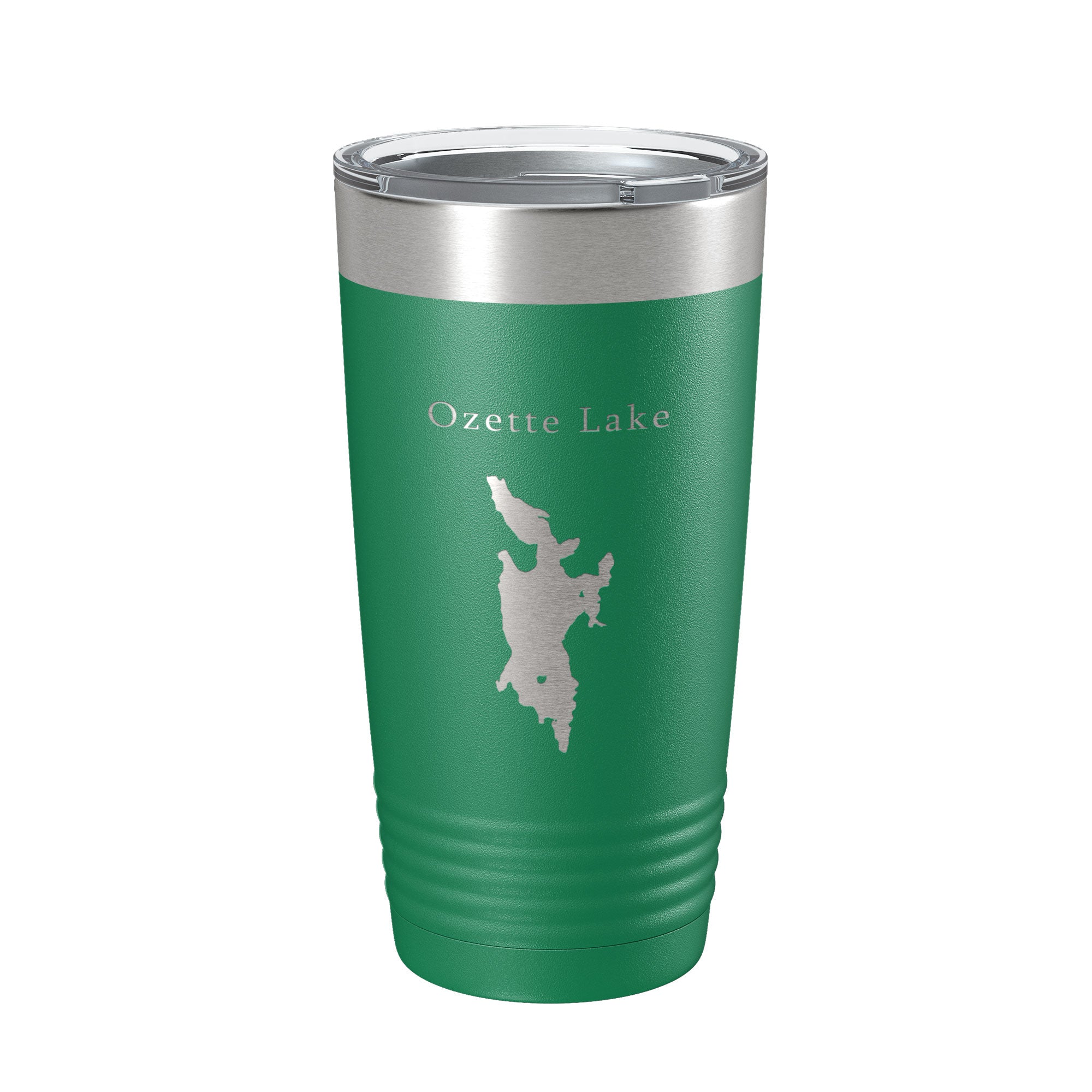 Ozette Lake Map Tumbler Travel Mug Insulated Laser Engraved Coffee Cup Washington 20 oz