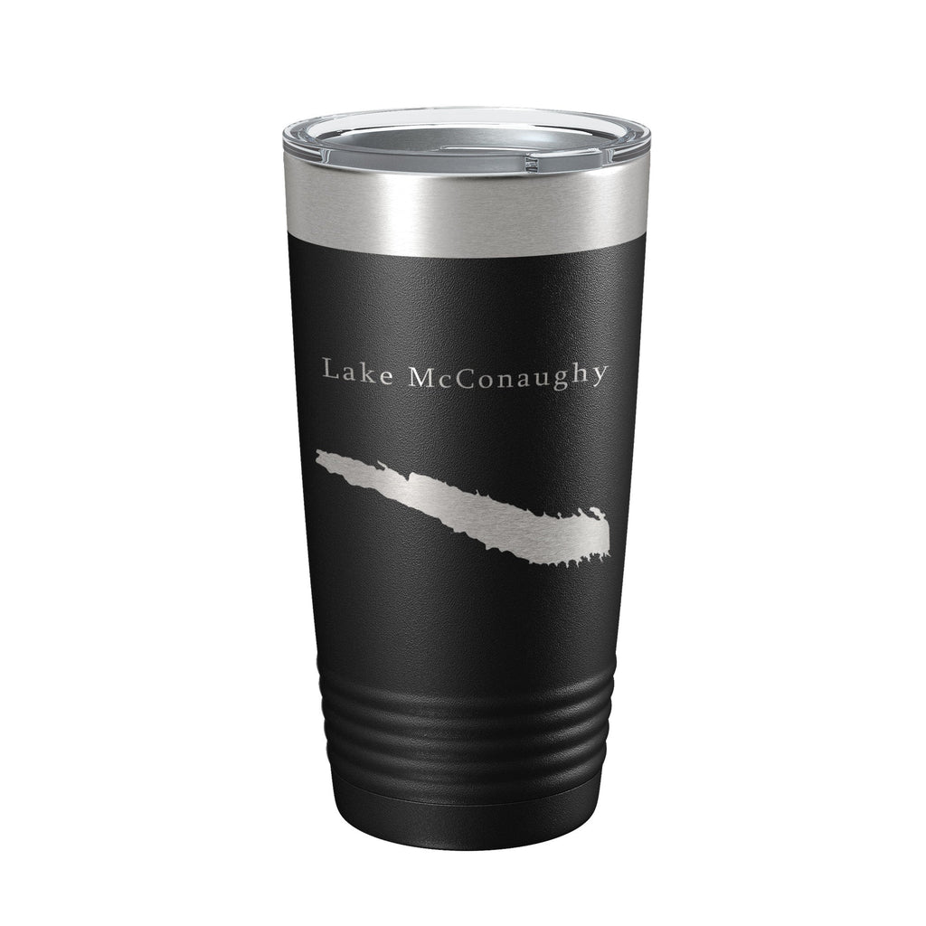 Lake McConaughy Map Tumbler Travel Mug Insulated Laser Engraved Coffee Cup Nebraska 20 oz