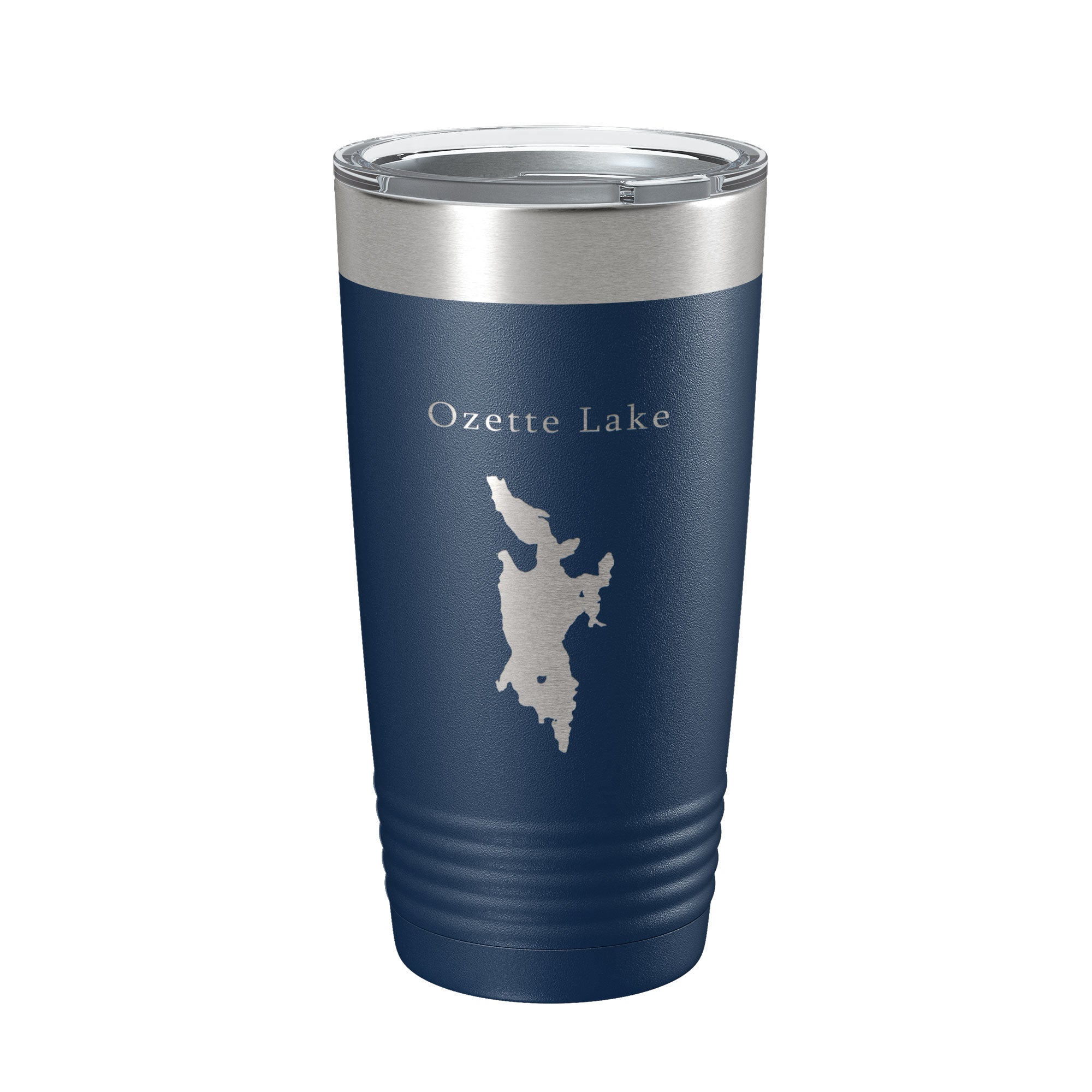 Ozette Lake Map Tumbler Travel Mug Insulated Laser Engraved Coffee Cup Washington 20 oz