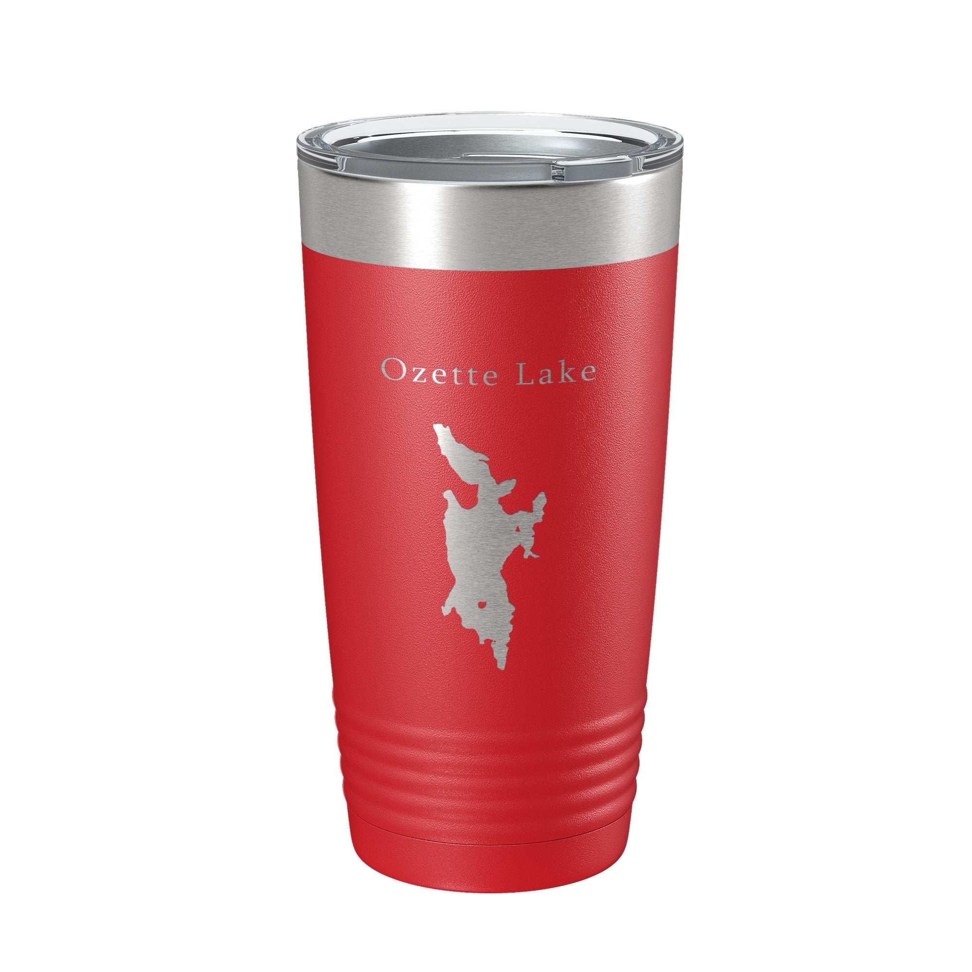 Ozette Lake Map Tumbler Travel Mug Insulated Laser Engraved Coffee Cup Washington 20 oz