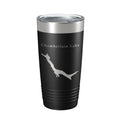 Chamberlain Lake Map Tumbler Travel Mug Insulated Laser Engraved Coffee Cup Maine 20 oz