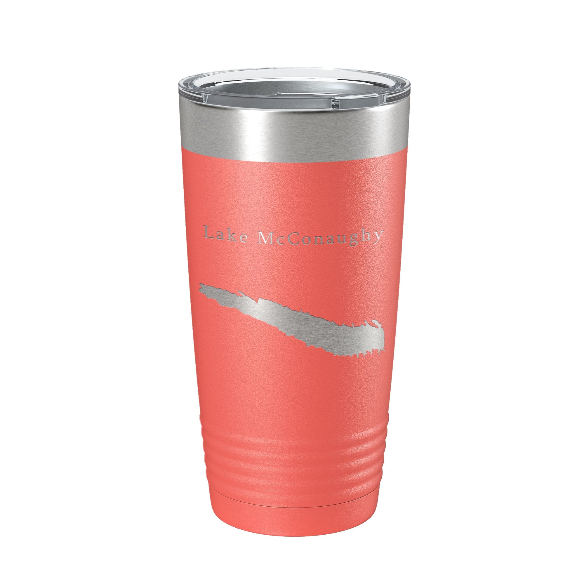 Lake McConaughy Map Tumbler Travel Mug Insulated Laser Engraved Coffee Cup Nebraska 20 oz
