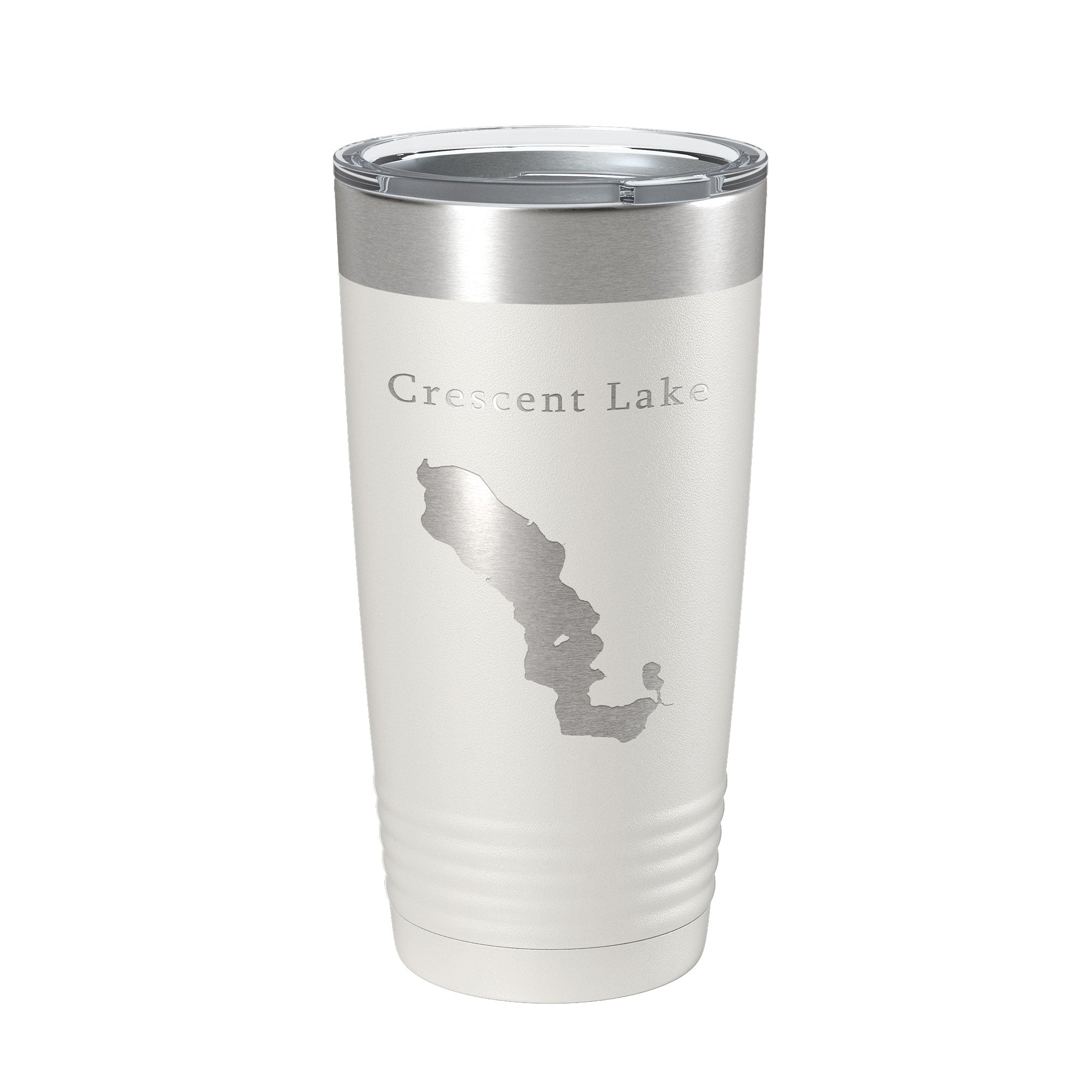 Crescent Lake Map Tumbler Travel Mug Insulated Laser Engraved Coffee Cup Florida 20 oz