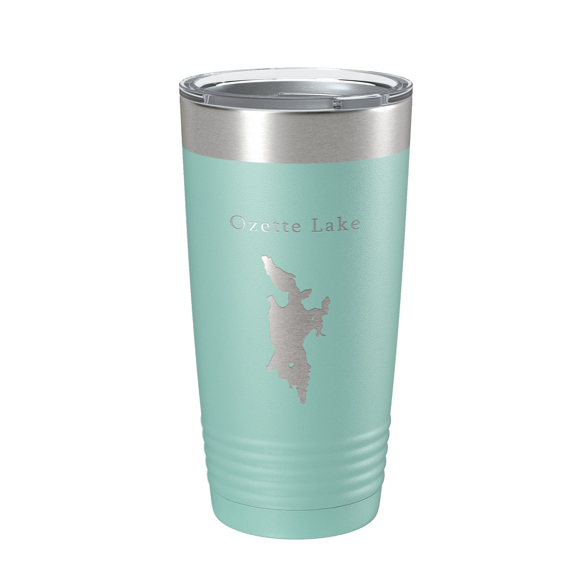 Ozette Lake Map Tumbler Travel Mug Insulated Laser Engraved Coffee Cup Washington 20 oz