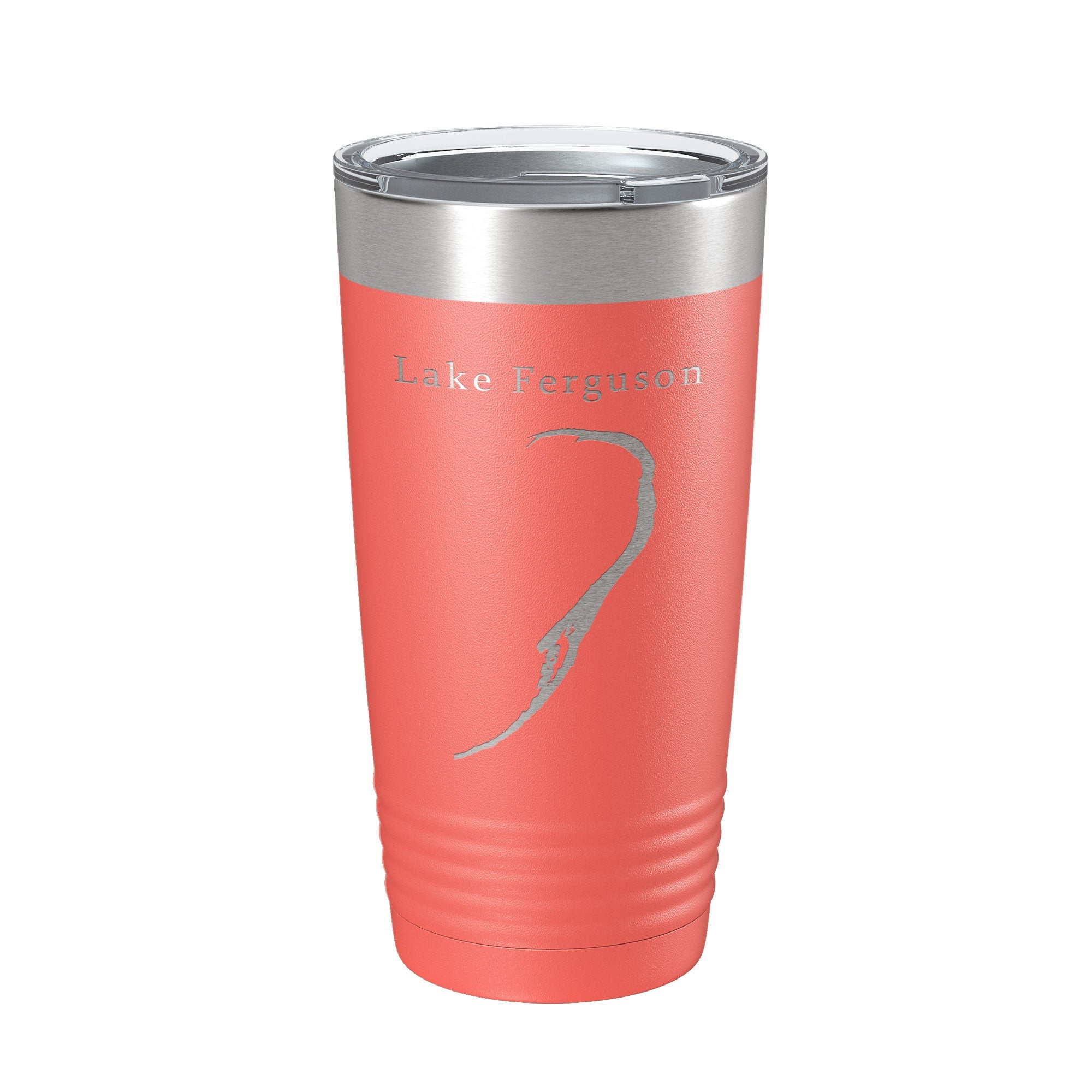 Lake Ferguson Map Tumbler Travel Mug Insulated Laser Engraved Coffee Cup Arkansas Mississippi 20 oz