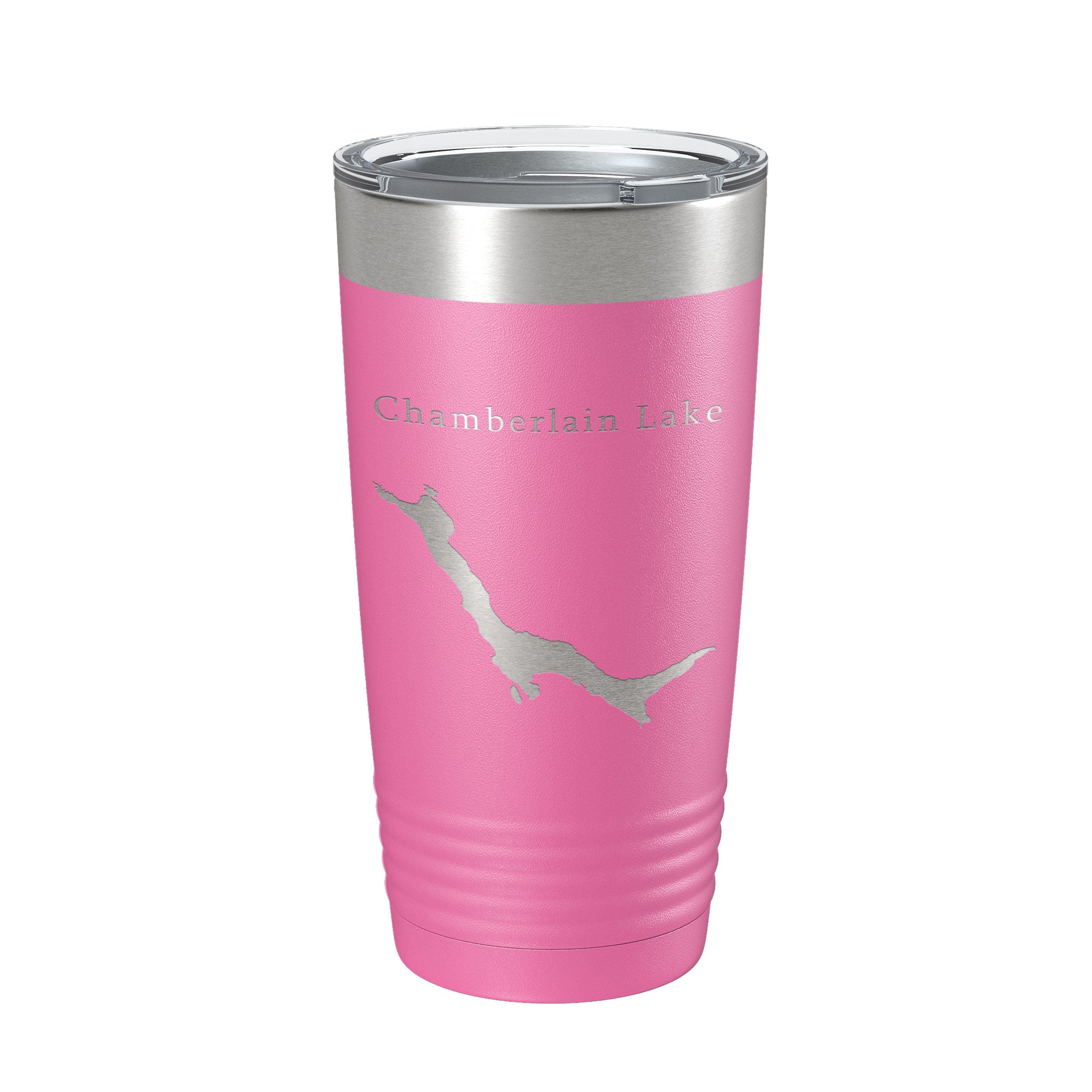 Chamberlain Lake Map Tumbler Travel Mug Insulated Laser Engraved Coffee Cup Maine 20 oz