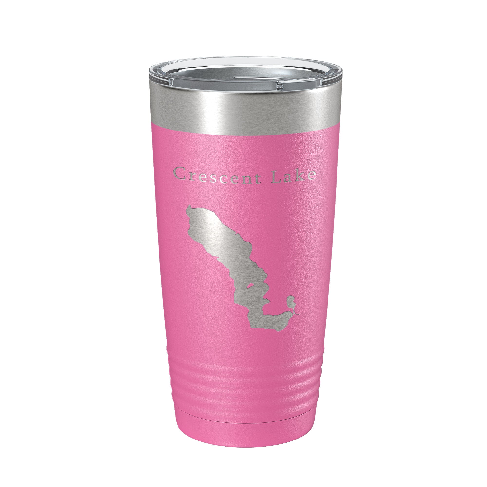 Crescent Lake Map Tumbler Travel Mug Insulated Laser Engraved Coffee Cup Florida 20 oz