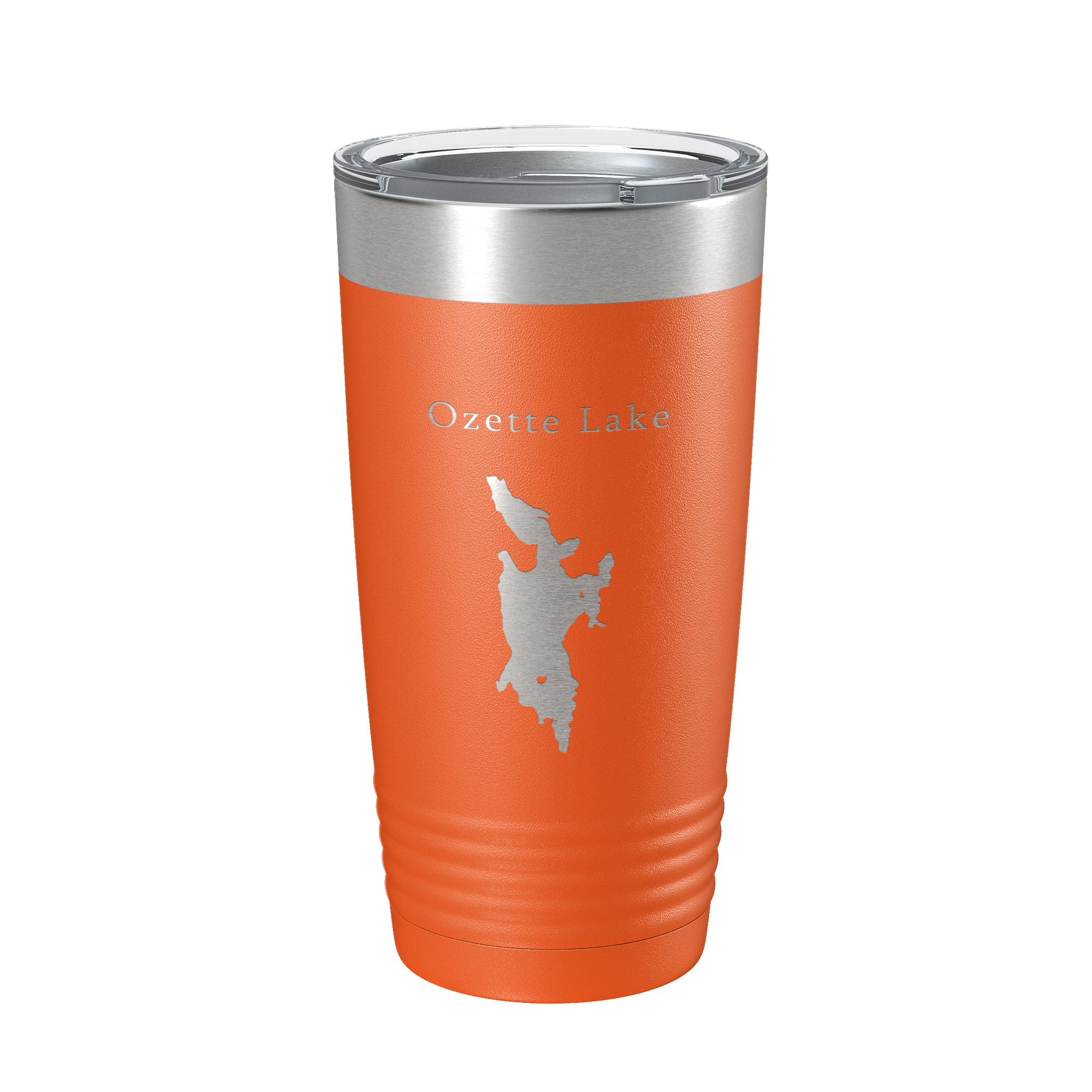 Ozette Lake Map Tumbler Travel Mug Insulated Laser Engraved Coffee Cup Washington 20 oz