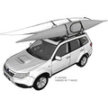 DORSAL Kayak Rack Set 2Pcs J-Bar Rack for Canoe SUP Board Boat On Roof Top Mount Crossbars
